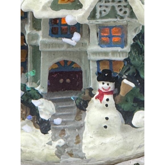 Thomas Kinkade Victorian Christmas Snowglobe With Certificate Of Authenticity - Picture 5 of 10